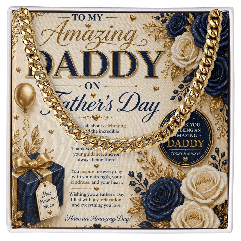 Father's Day elegance In navy & Gold Gift Set