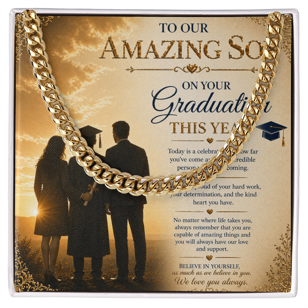 To Our Amazing Son On His Graduation Success Gift Set
