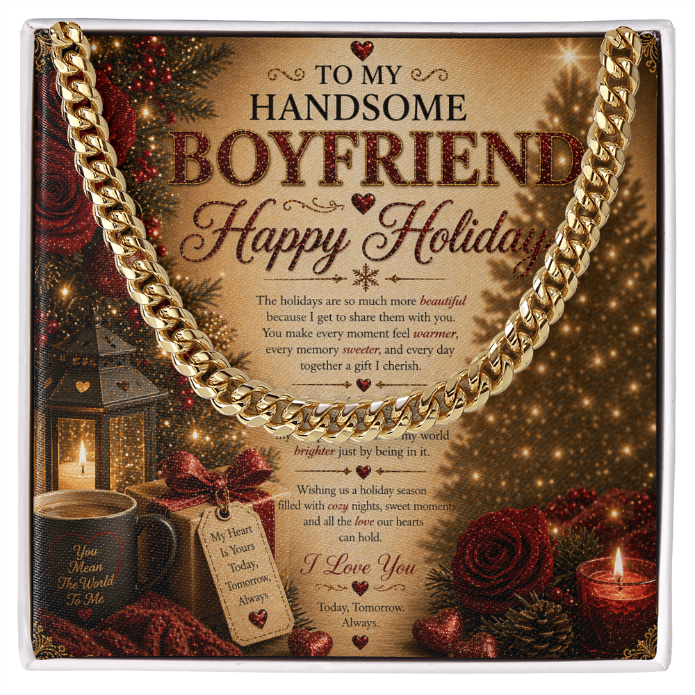 Amazing & Romantic Holidays Card For My boyfriend Gift Set