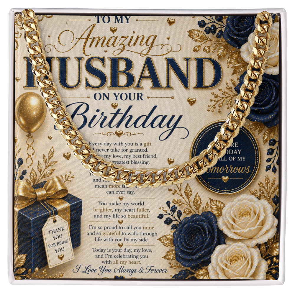 Elegant Birthday Card For My Hubby Gift Set