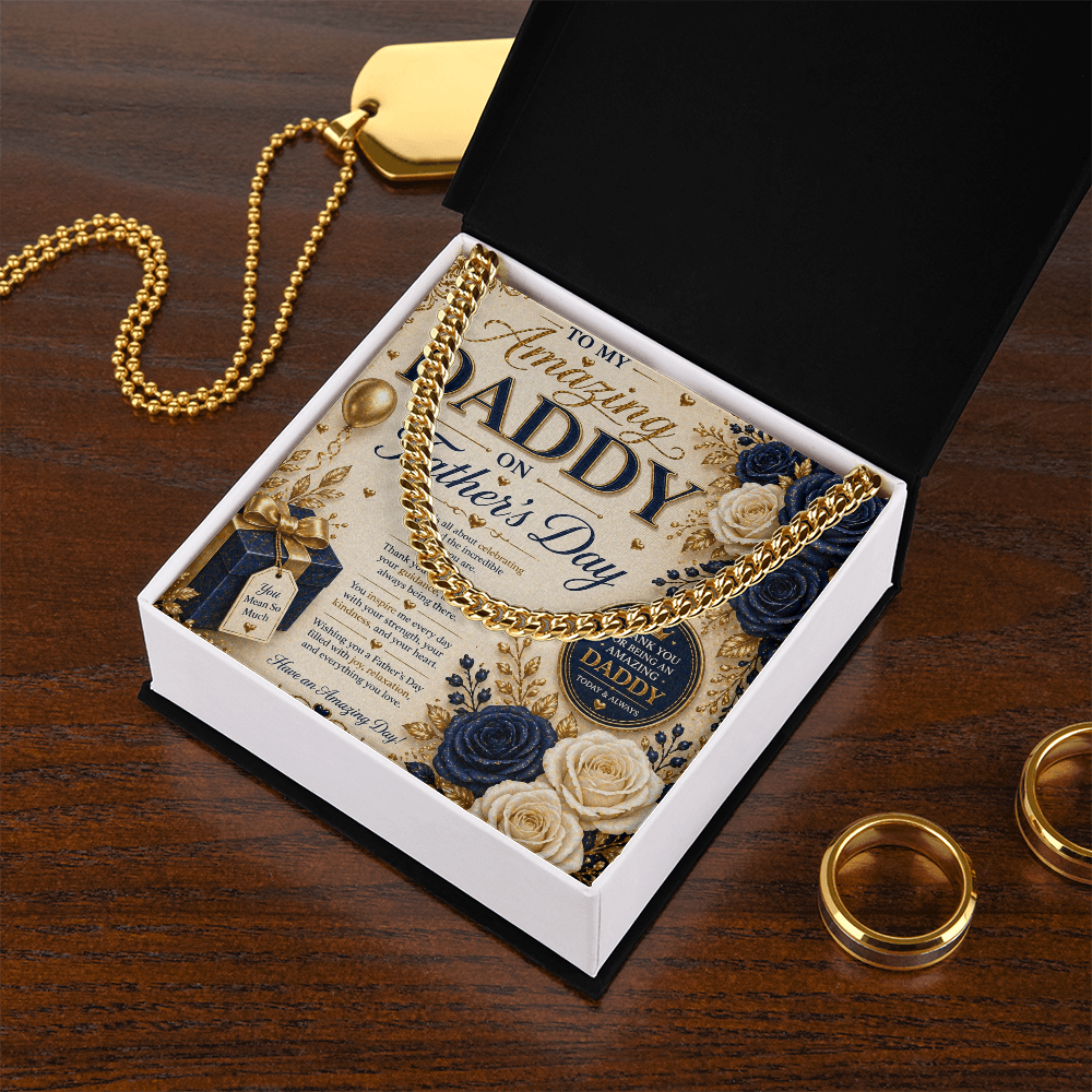 Father's Day elegance In navy & Gold Gift Set