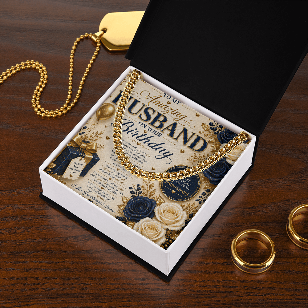 Elegant Birthday Card For My Hubby Gift Set