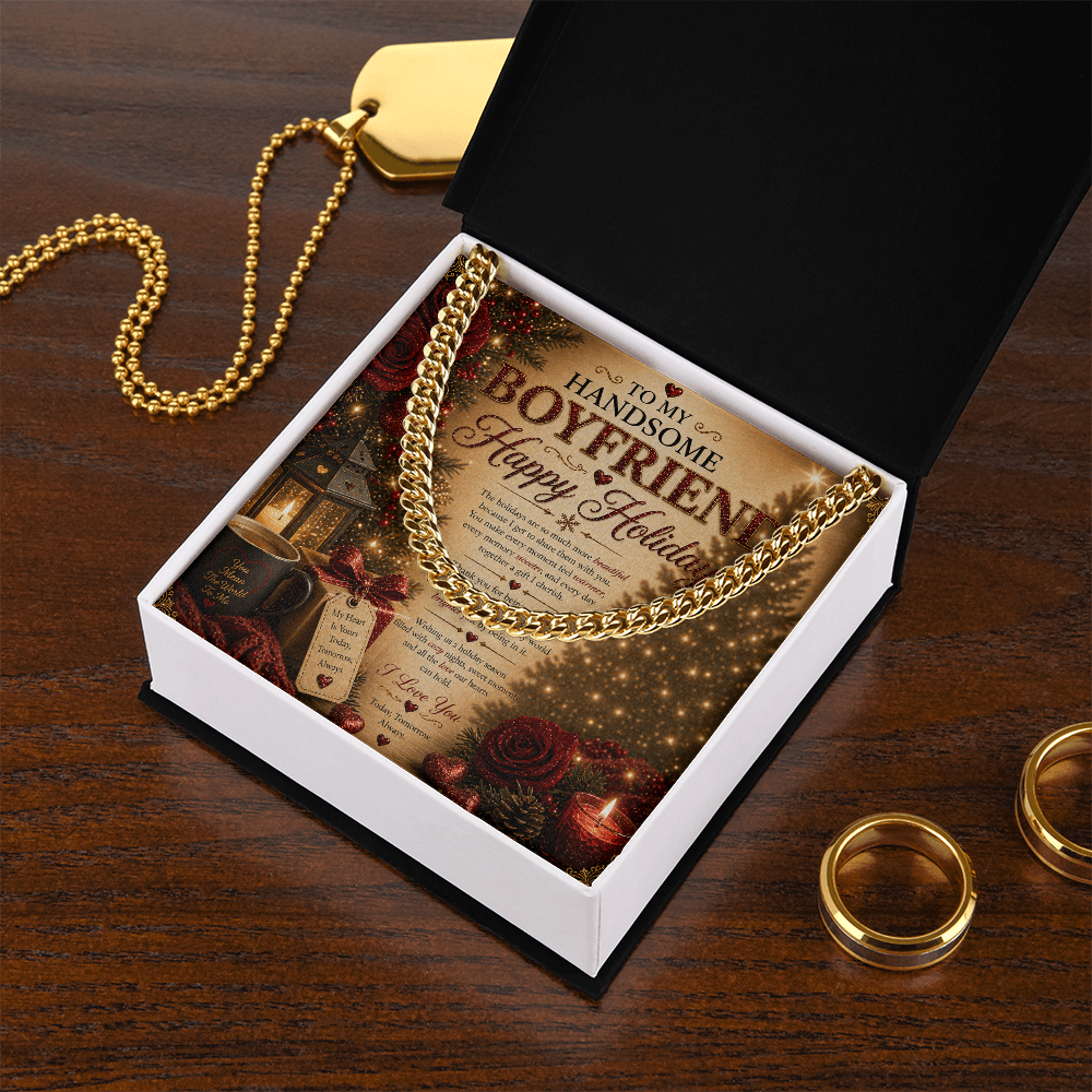 Amazing & Romantic Holidays Card For My boyfriend Gift Set