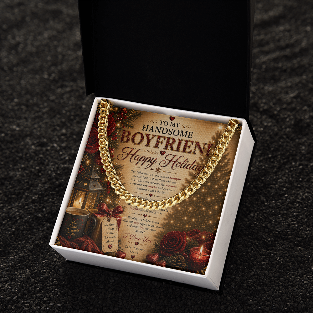 Amazing & Romantic Holidays Card For My boyfriend Gift Set
