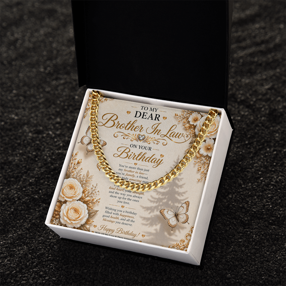 Elegant Birthday Greeting For My Brother-In-Law Gift Set