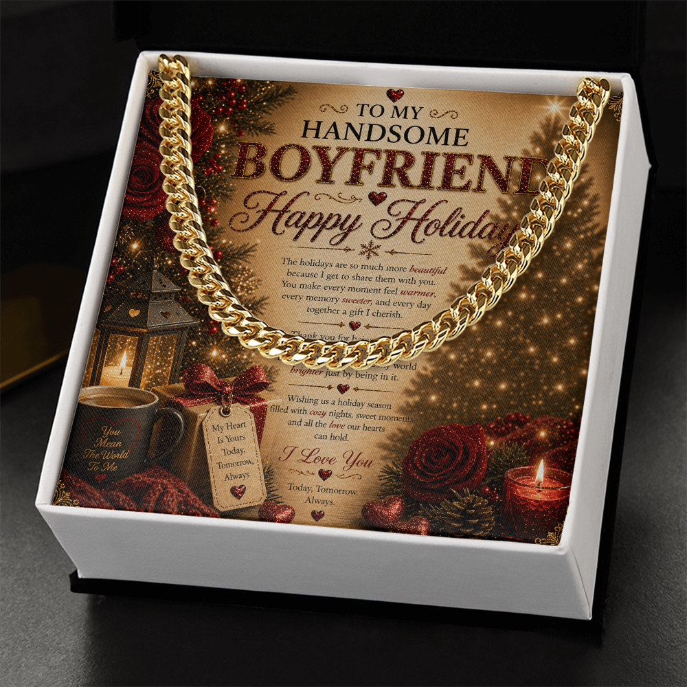 Amazing & Romantic Holidays Card For My boyfriend Gift Set