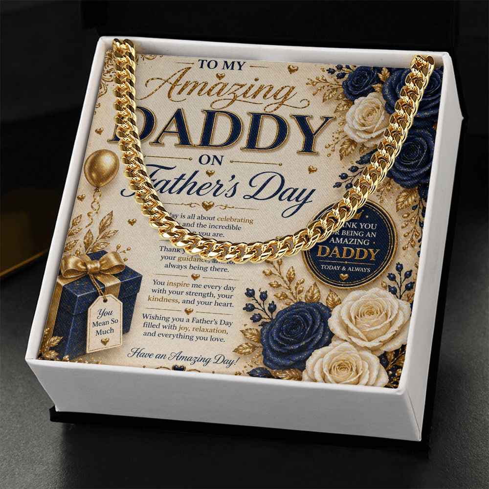 Father's Day elegance In navy & Gold Gift Set