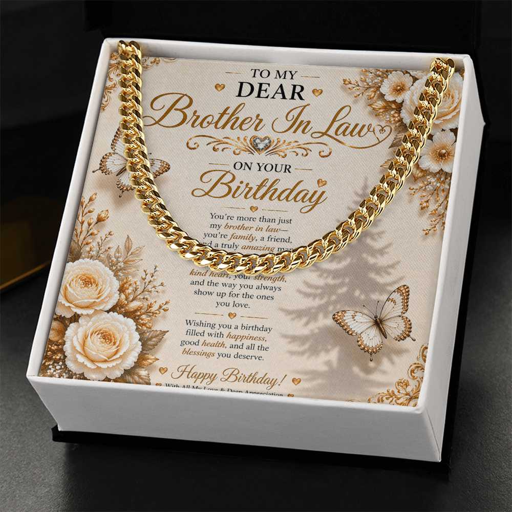 Elegant Birthday Greeting For My Brother-In-Law Gift Set