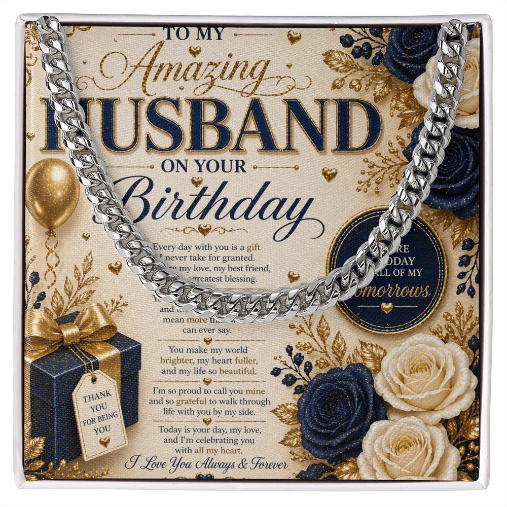 Elegant Birthday Card For My Hubby Gift Set