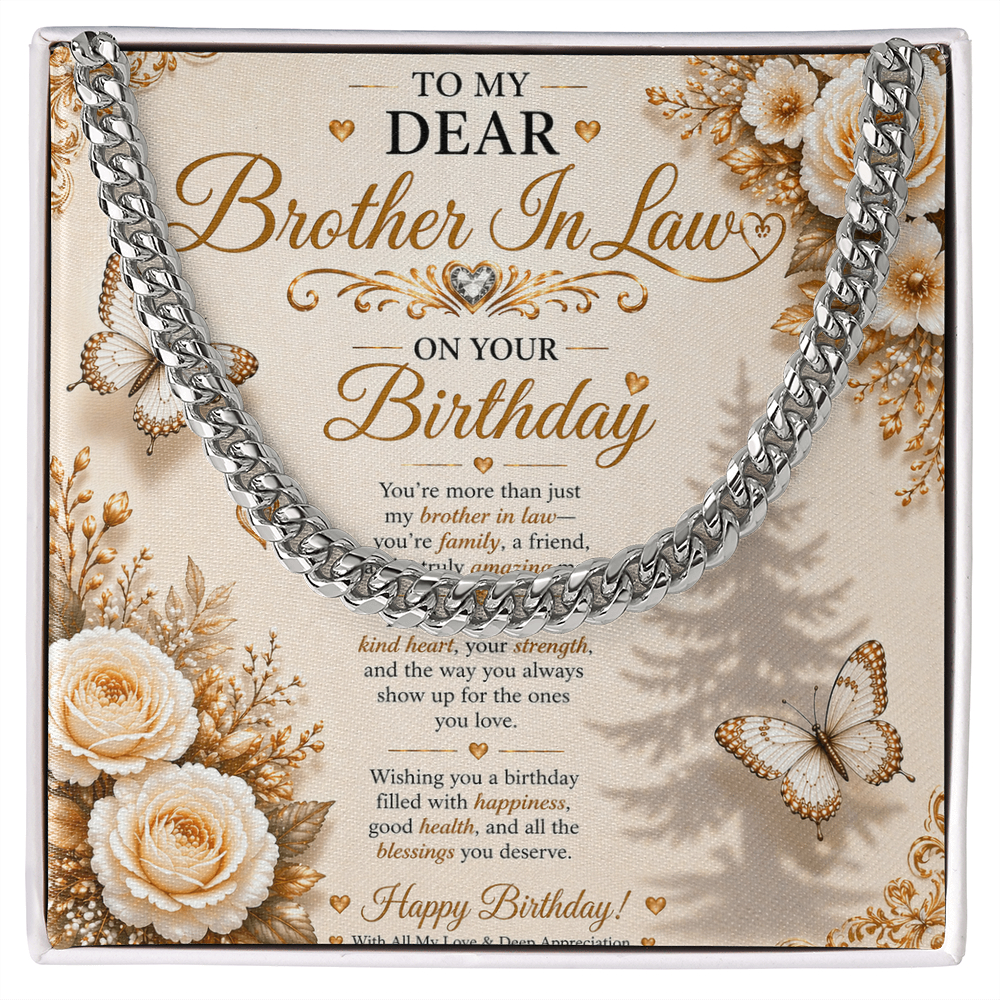 Elegant Birthday Greeting For My Brother-In-Law Gift Set