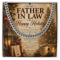 Elegant Christmas Greeting For My Father-In-Law Gift Set