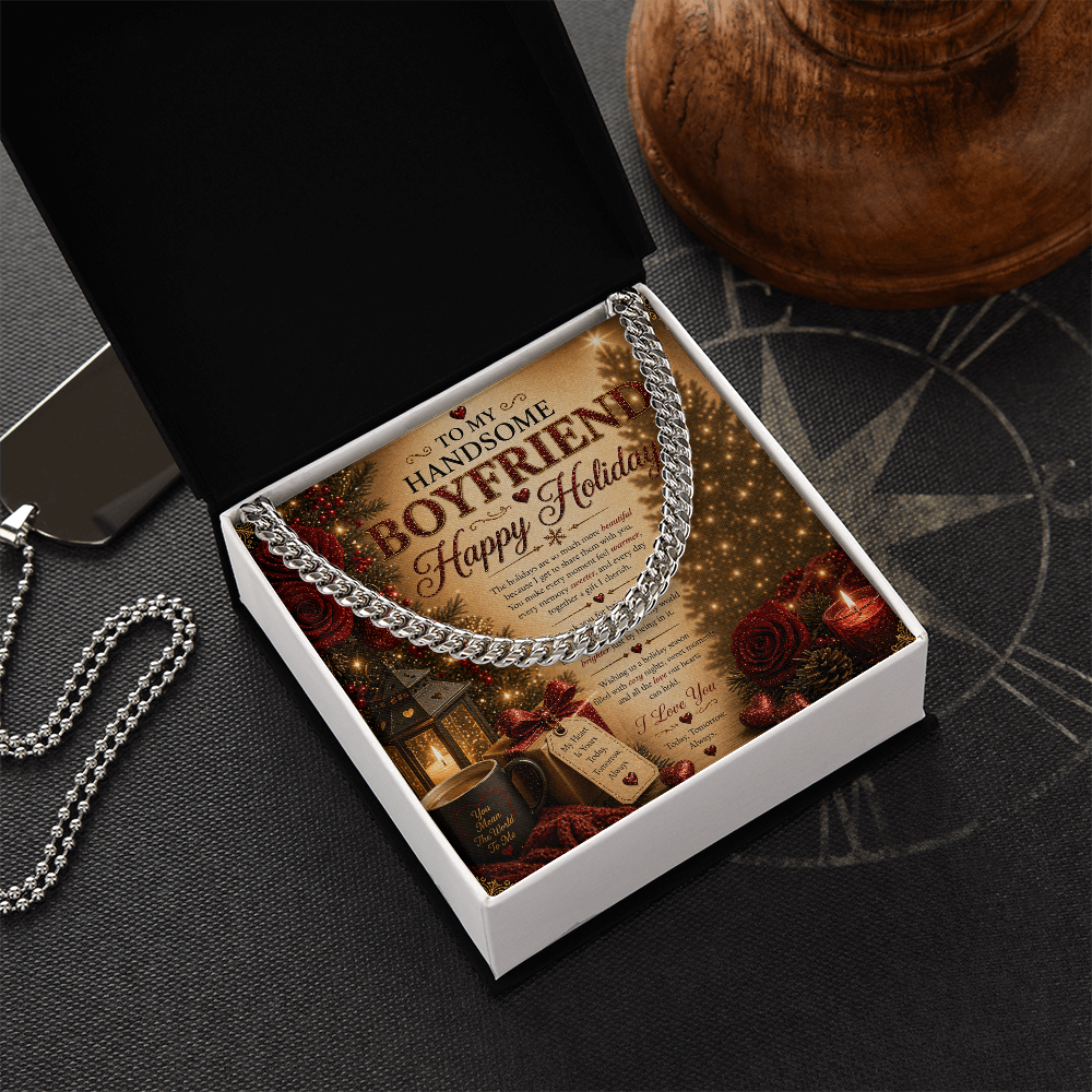 Amazing & Romantic Holidays Card For My boyfriend Gift Set
