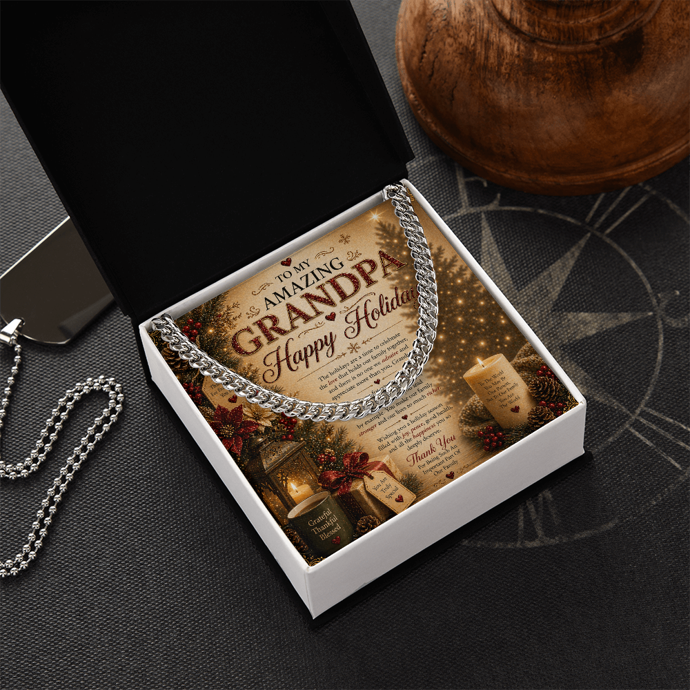Warm & Spectacular Holidays Greeting For Grandpa Gift Set