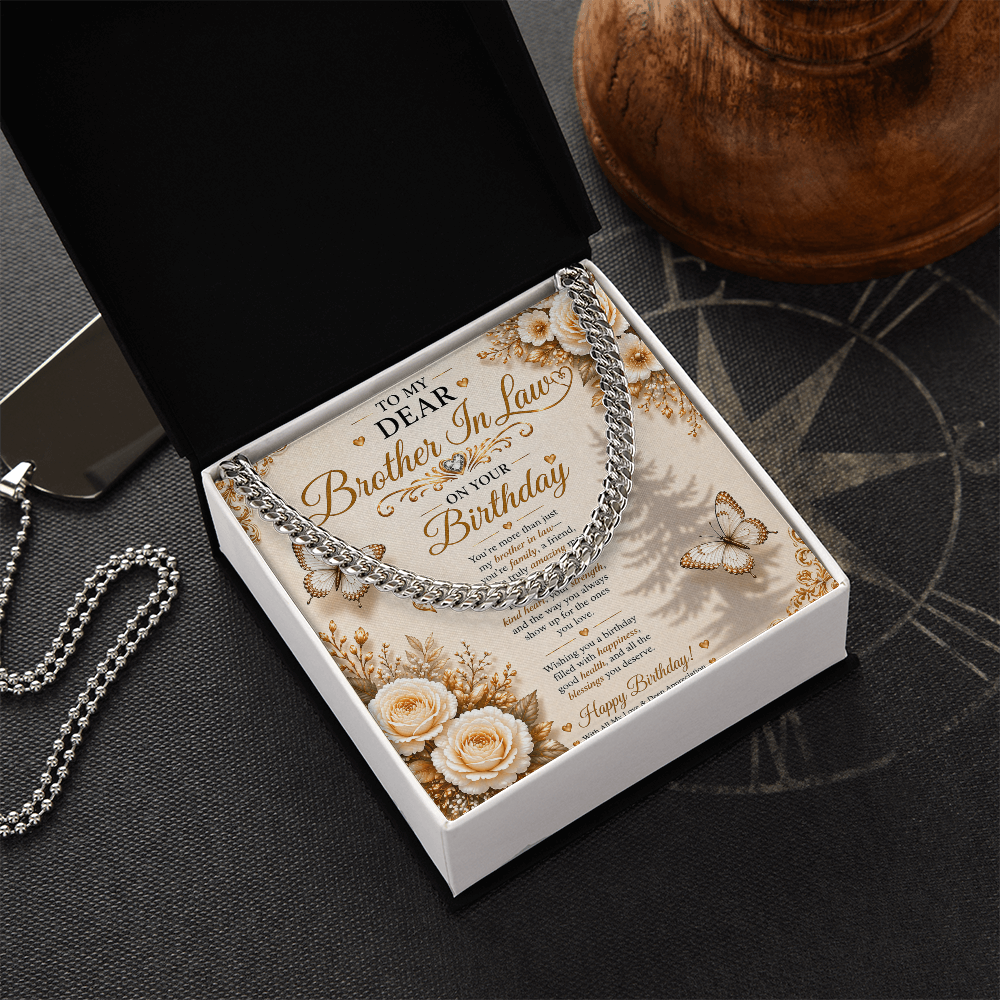 Elegant Birthday Greeting For My Brother-In-Law Gift Set