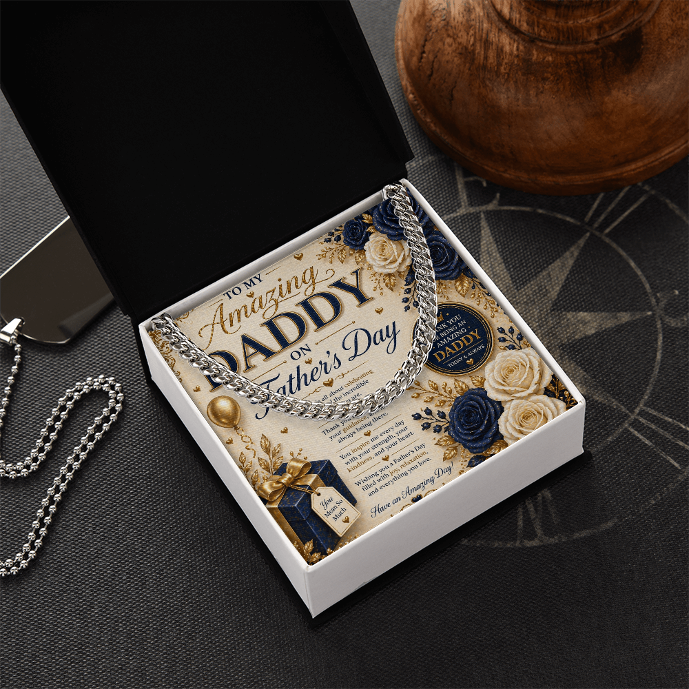 Father's Day elegance In navy & Gold Gift Set