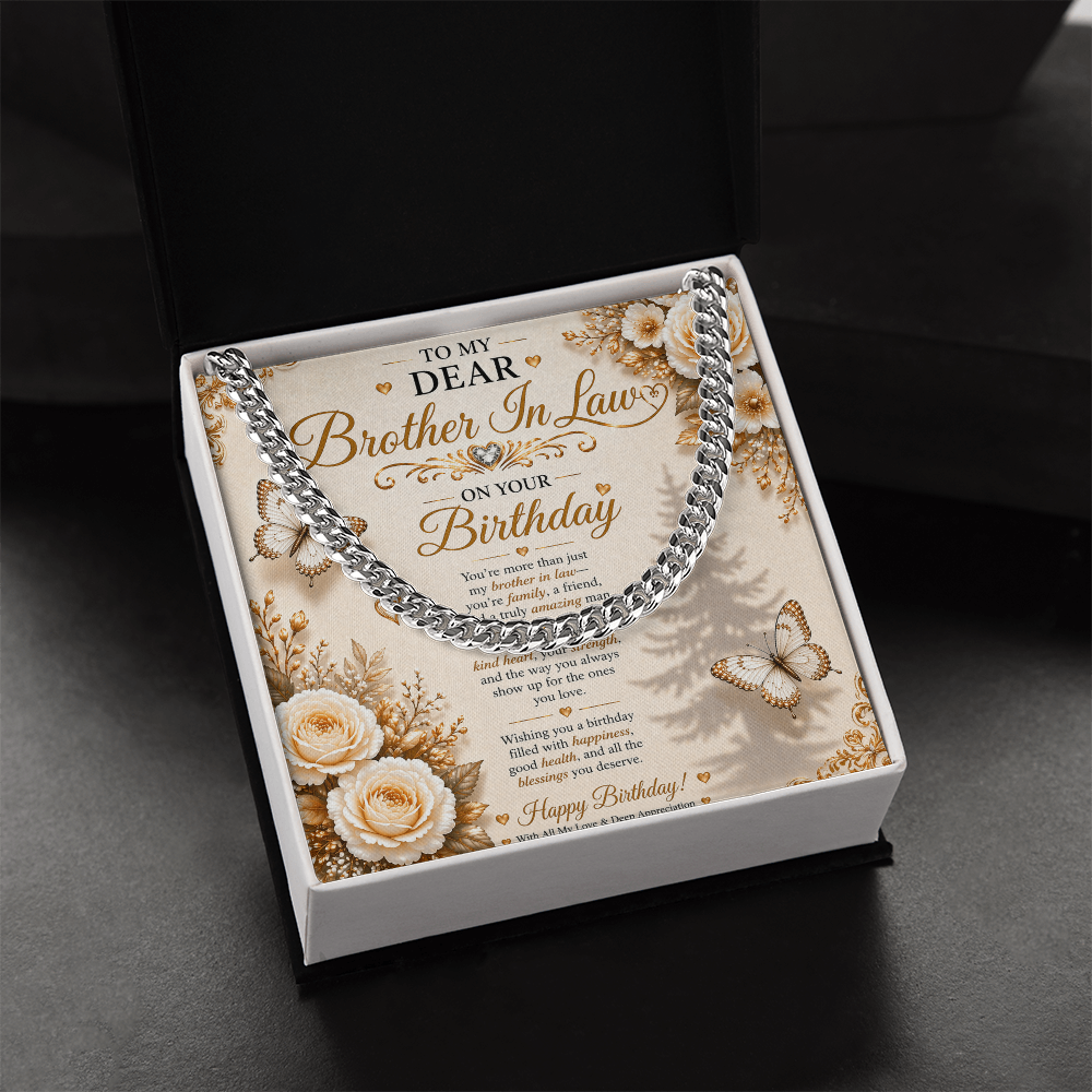 Elegant Birthday Greeting For My Brother-In-Law Gift Set