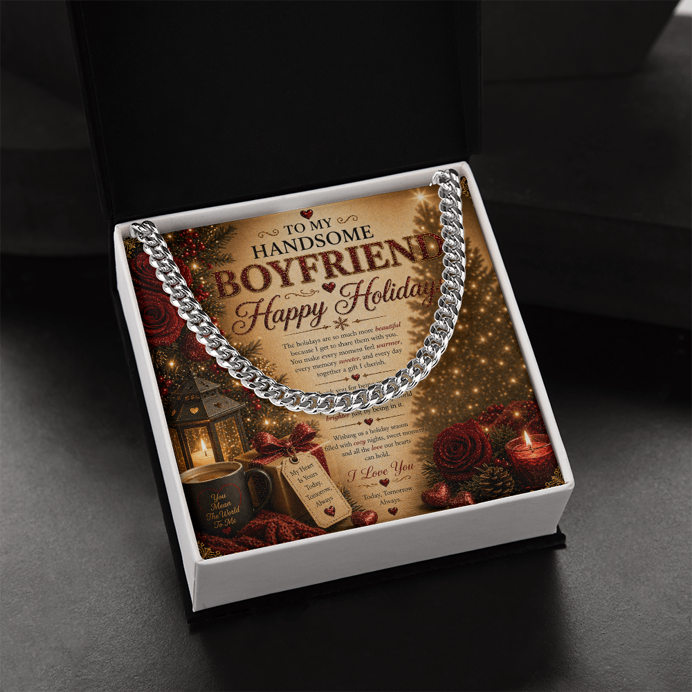 Amazing & Romantic Holidays Card For My boyfriend Gift Set