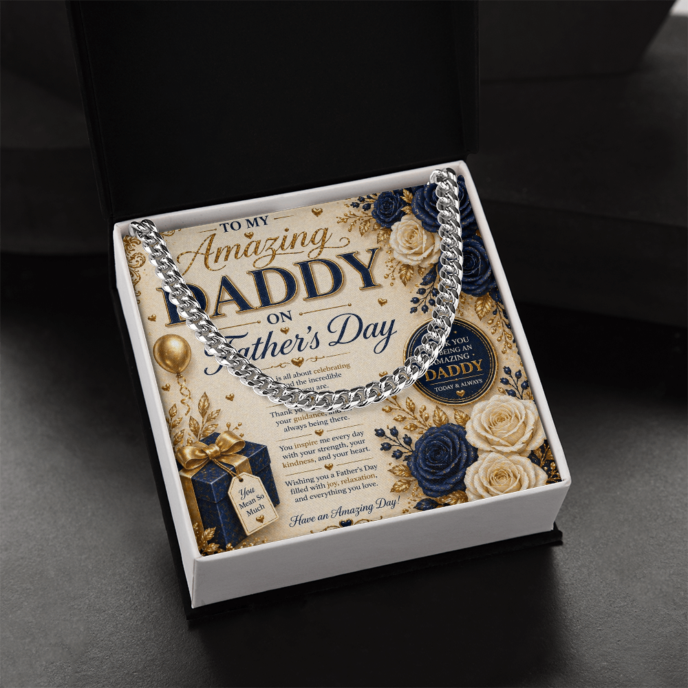 Father's Day elegance In navy & Gold Gift Set