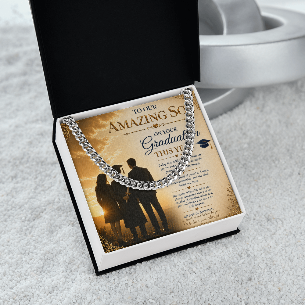To Our Amazing Son On His Graduation Success Gift Set