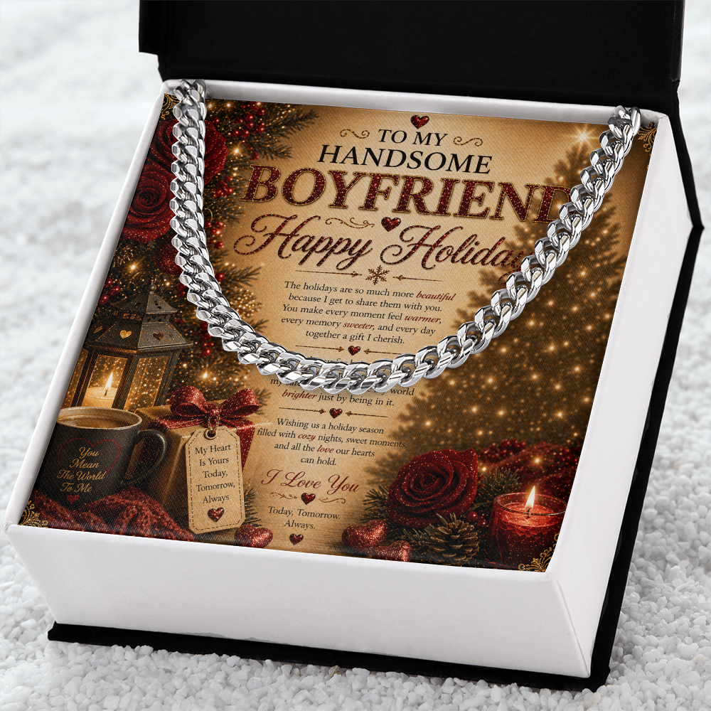Amazing & Romantic Holidays Card For My boyfriend Gift Set