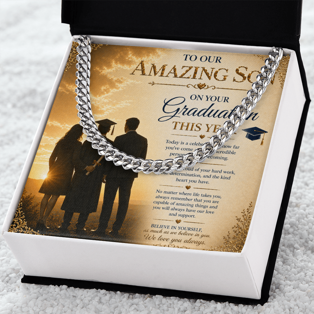 To Our Amazing Son On His Graduation Success Gift Set