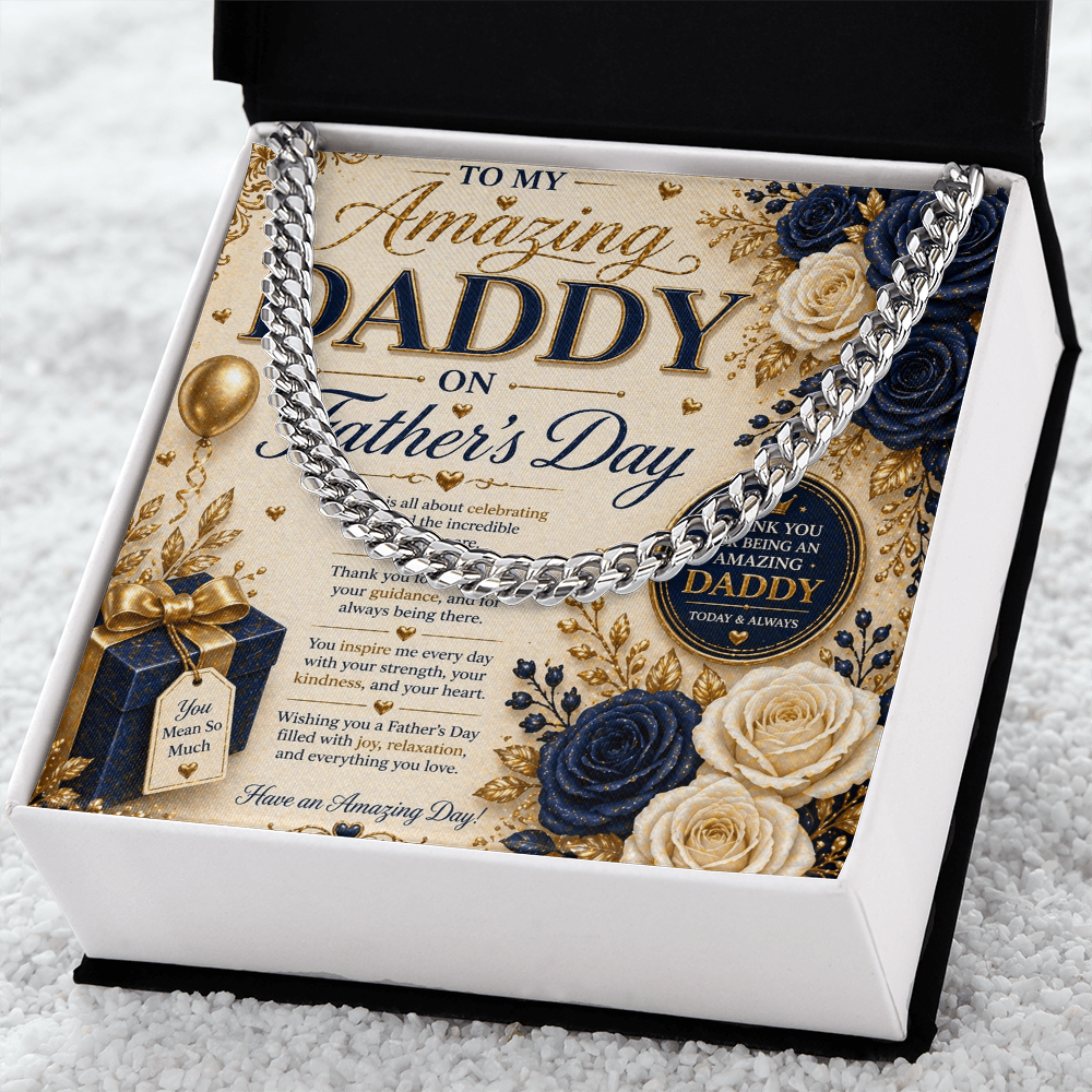 Father's Day elegance In navy & Gold Gift Set