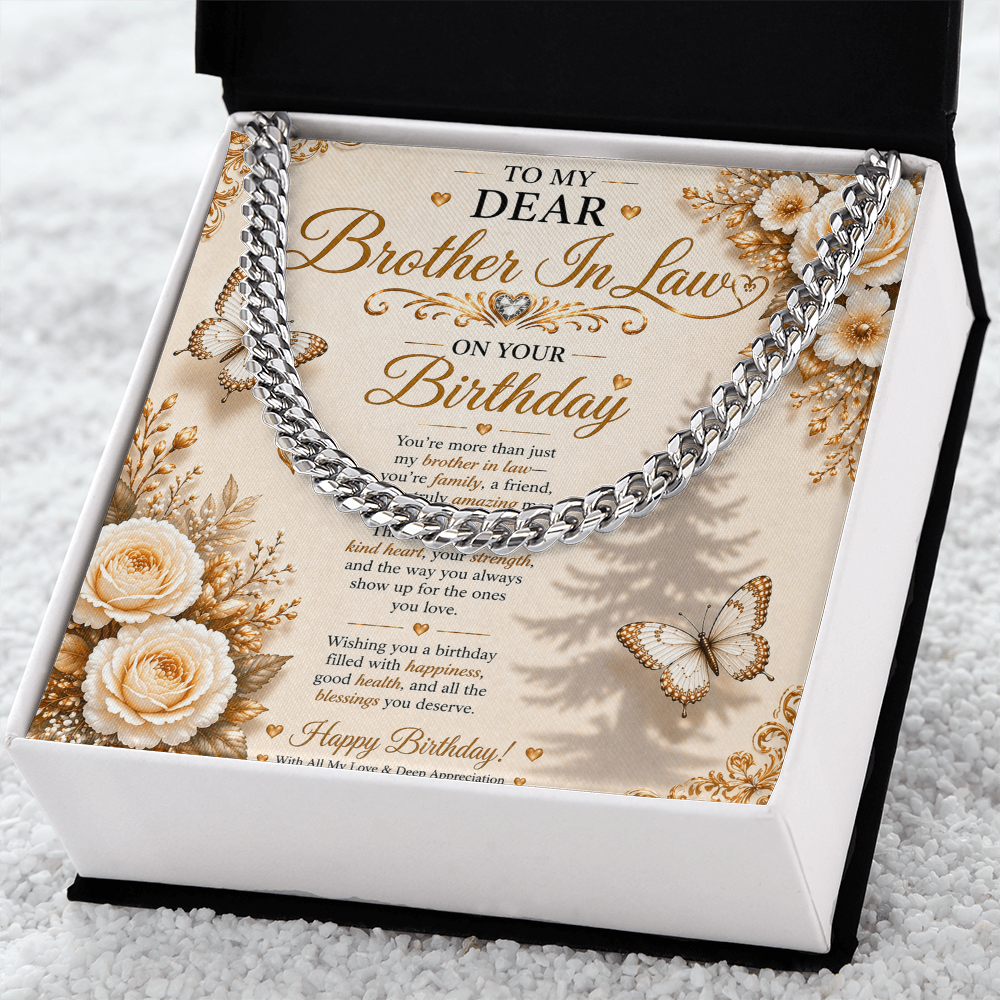Elegant Birthday Greeting For My Brother-In-Law Gift Set