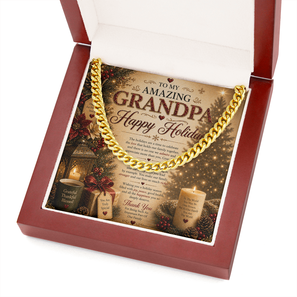 Warm & Spectacular Holidays Greeting For Grandpa Gift Set