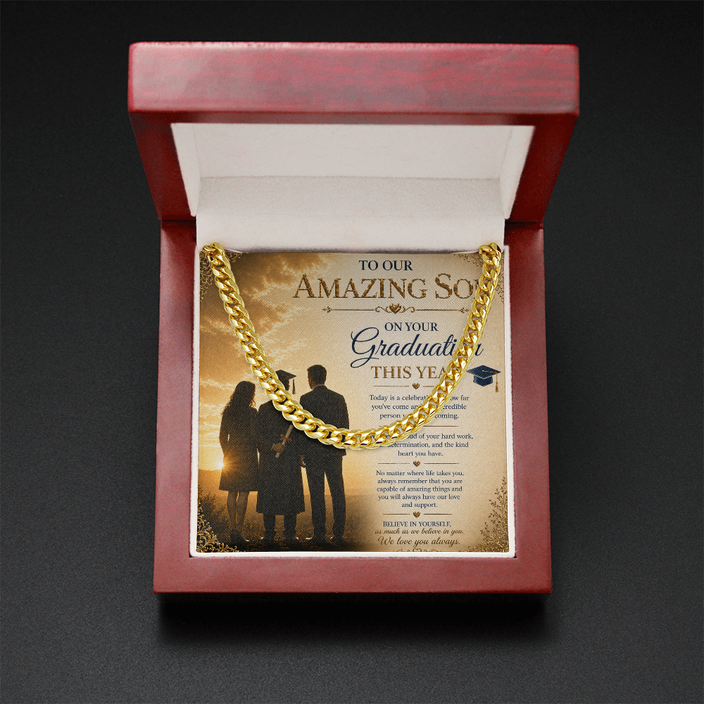 To Our Amazing Son On His Graduation Success Gift Set