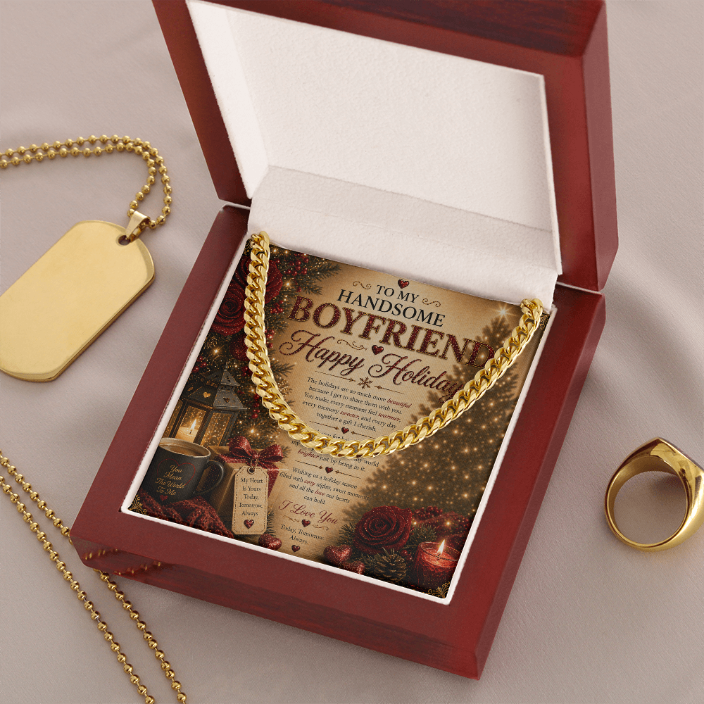 Amazing & Romantic Holidays Card For My boyfriend Gift Set