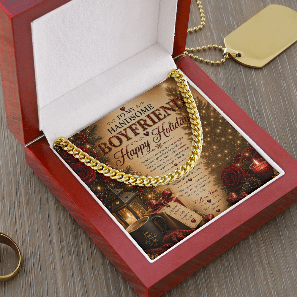 Amazing & Romantic Holidays Card For My boyfriend Gift Set