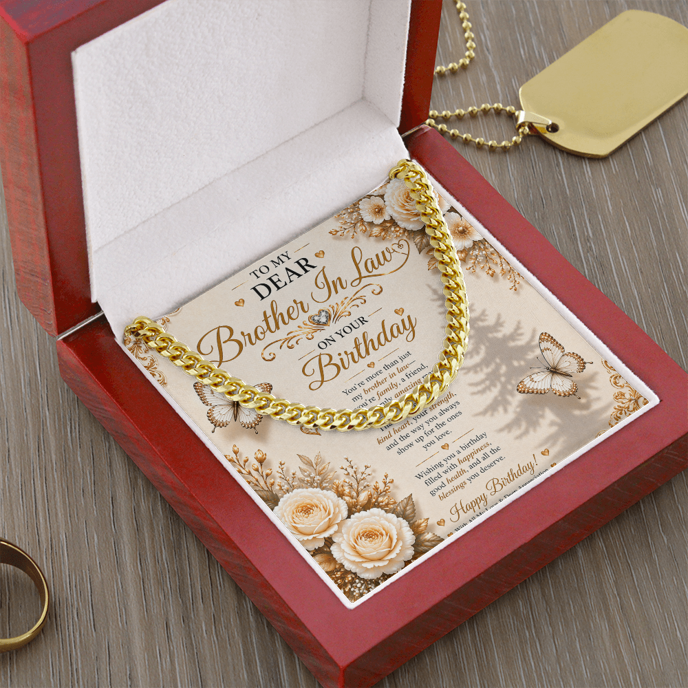 Elegant Birthday Greeting For My Brother-In-Law Gift Set
