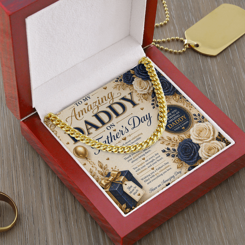 Father's Day elegance In navy & Gold Gift Set