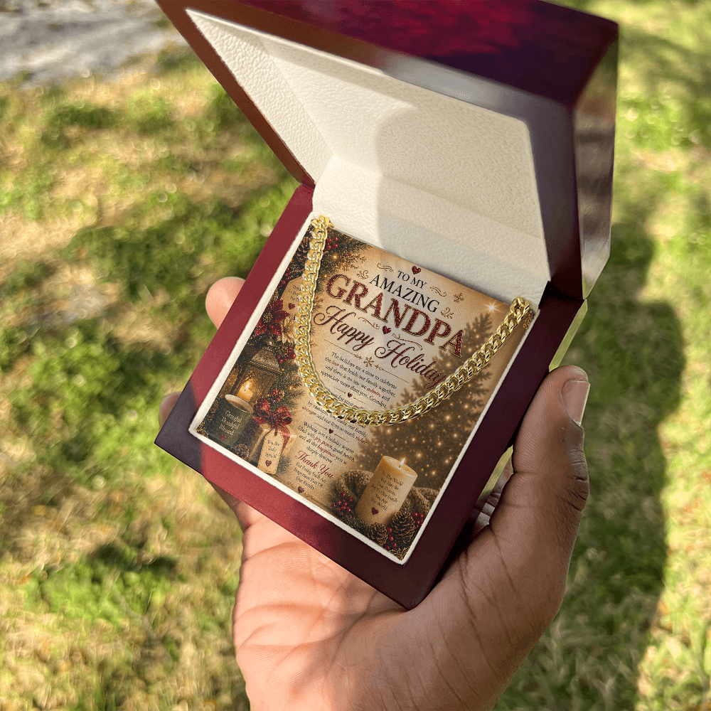 Warm & Spectacular Holidays Greeting For Grandpa Gift Set
