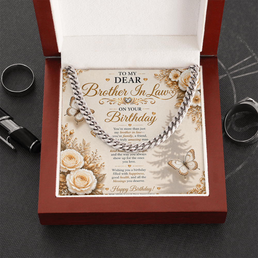 Elegant Birthday Greeting For My Brother-In-Law Gift Set