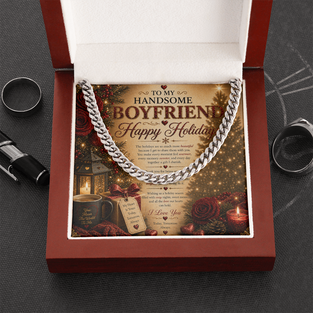 Amazing & Romantic Holidays Card For My boyfriend Gift Set