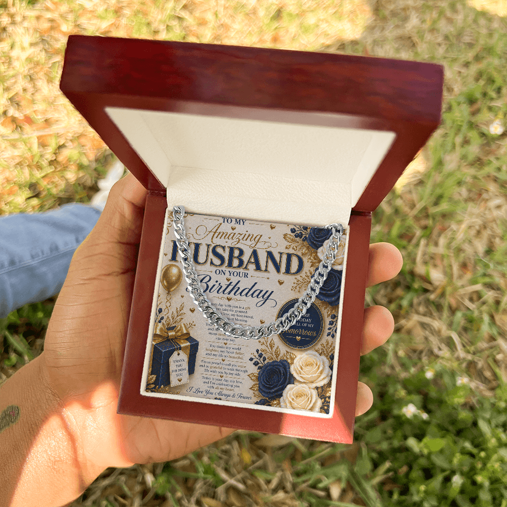 Elegant Birthday Card For My Hubby Gift Set