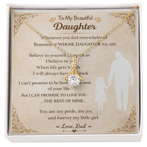 Dazzling Daughter's Necklace Gift From Dad – Alluring Beauty