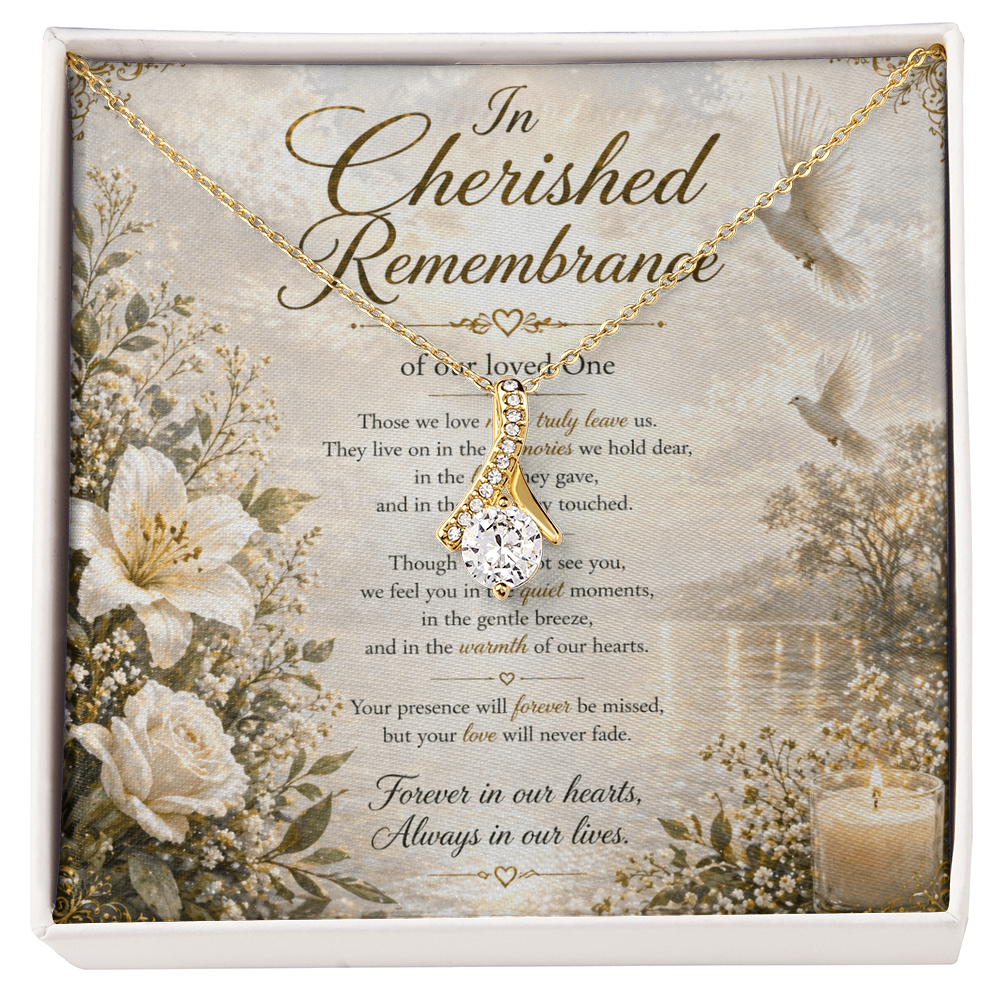 Always Cherished & Forever Missed Necklace Gift set