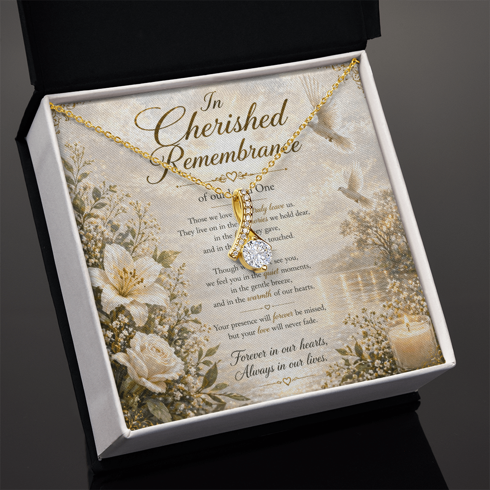 Always Cherished & Forever Missed Necklace Gift set