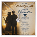 For My Beautiful Wife Graduation Necklace Gift Set