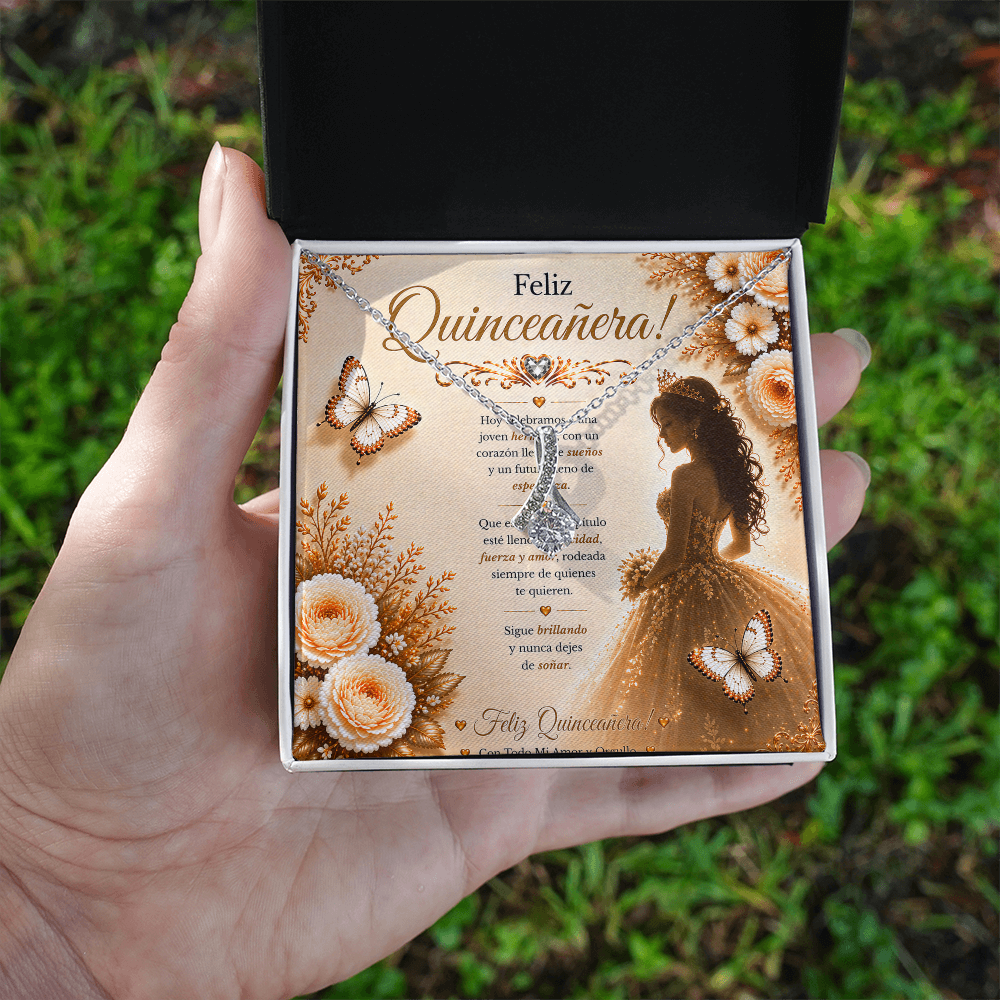 💖Feliz Quinceañera, Mi Niña — Siempre Serás Mi Orgullo Y Mi Alegría. Te Amaré Por Siempre. Con Amor, Papá