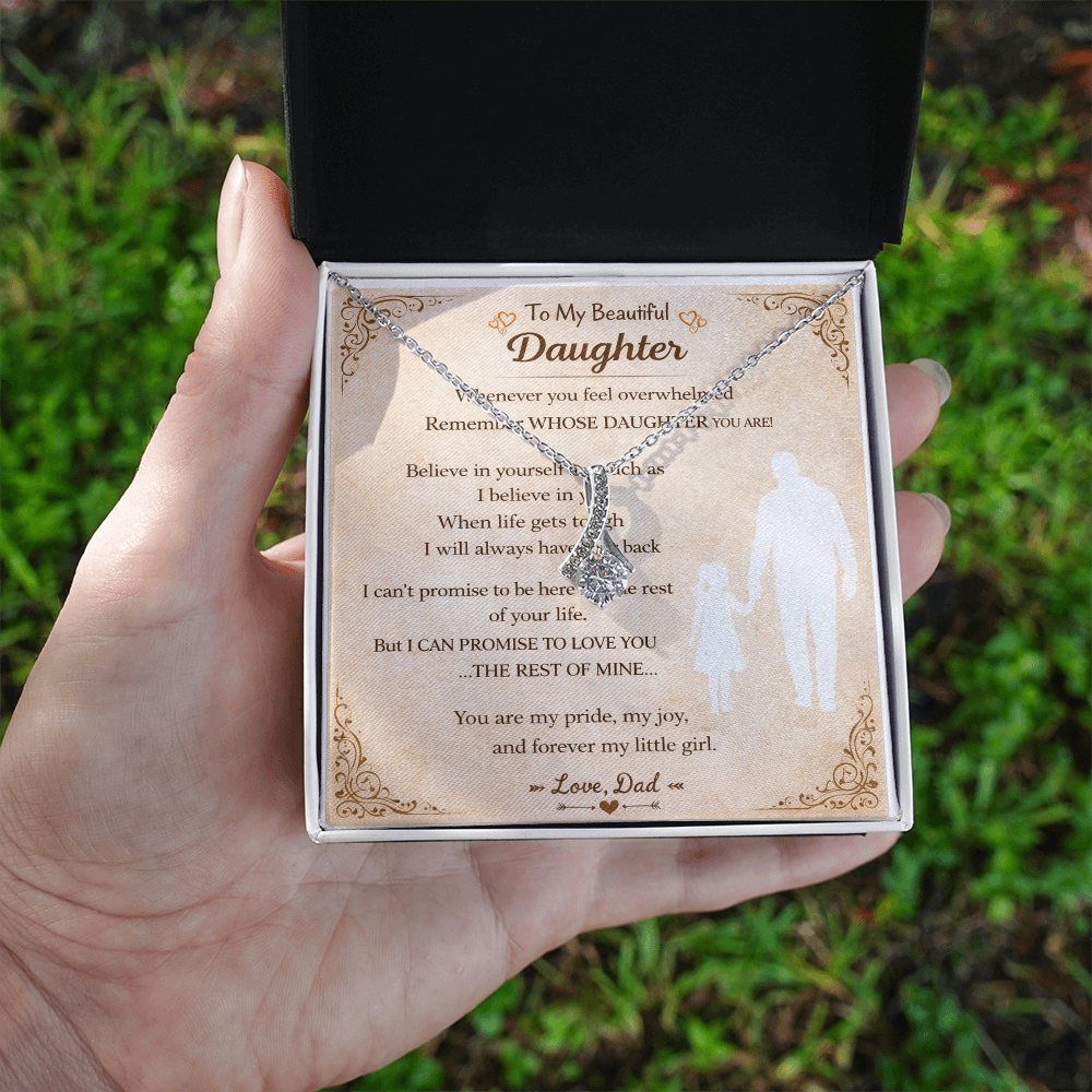 Dazzling Daughter's Necklace Gift From Dad – Alluring Beauty