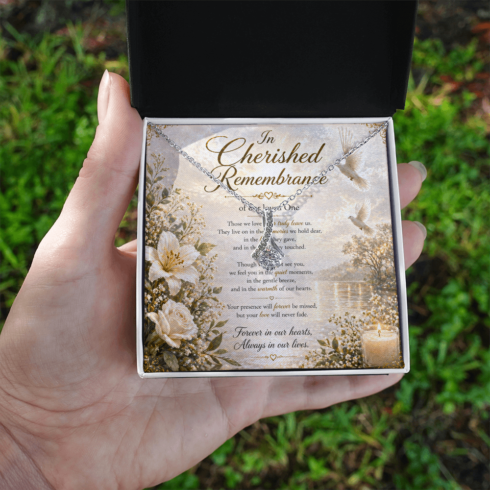 Always Cherished & Forever Missed Necklace Gift set