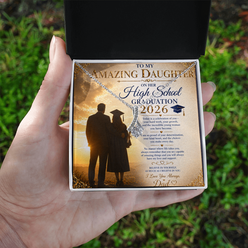 For My Daughter's High School Graduation Necklace  Gift Set