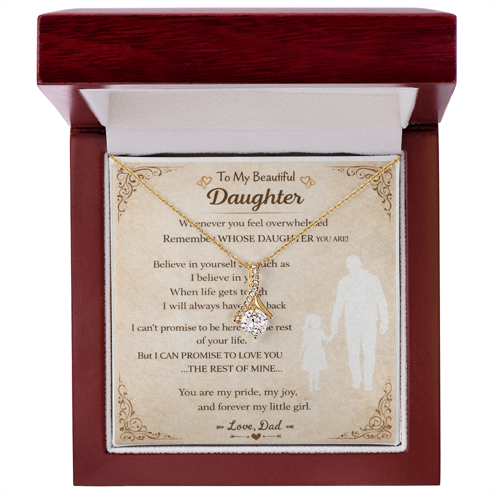 Dazzling Daughter's Necklace Gift From Dad – Alluring Beauty