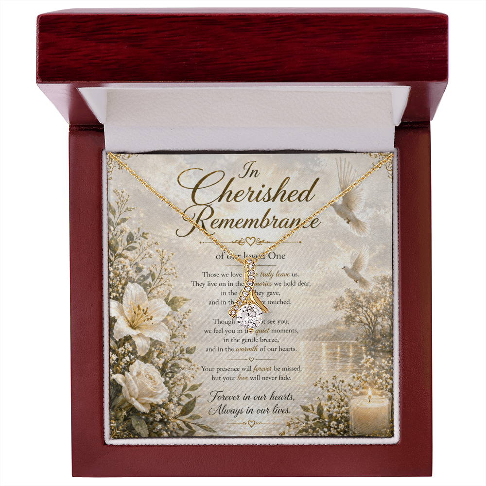 Always Cherished & Forever Missed Necklace Gift set