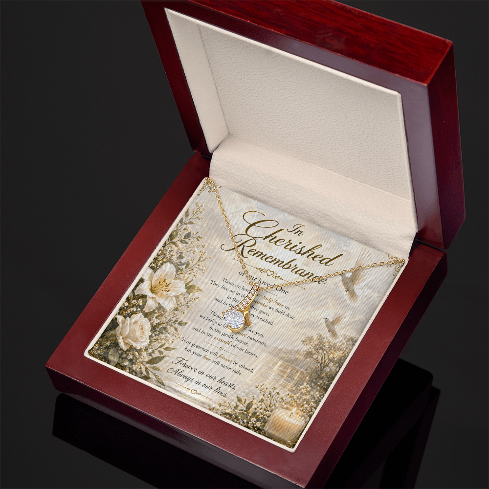 Always Cherished & Forever Missed Necklace Gift set