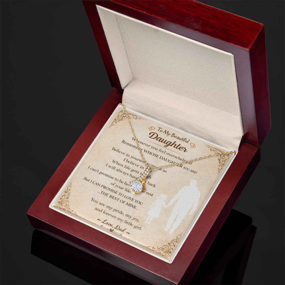 Dazzling Daughter's Necklace Gift From Dad – Alluring Beauty