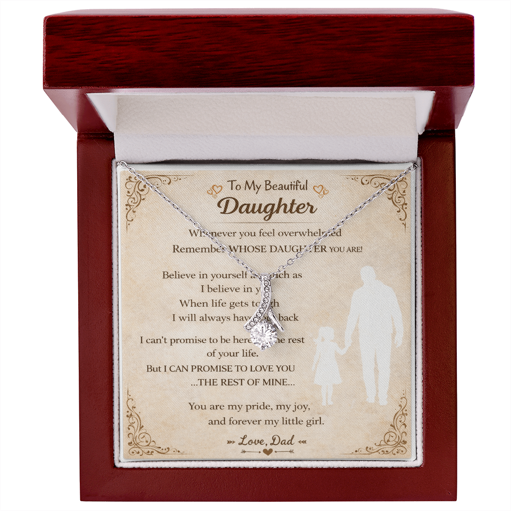 Dazzling Daughter's Necklace Gift From Dad – Alluring Beauty